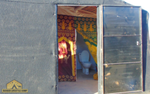 Toilet at our desert camp in Merzouga